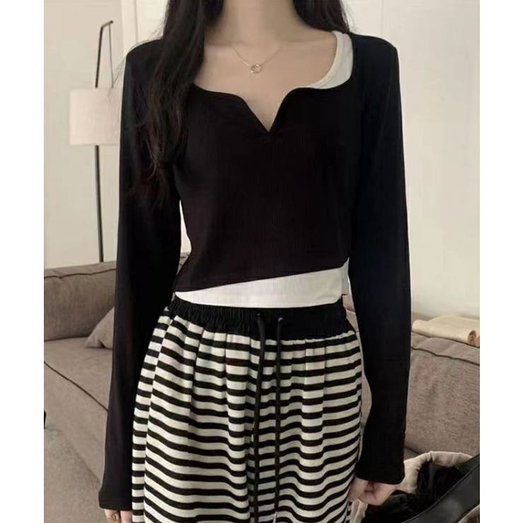 冬新作 ショート丈 レイヤード風 | LOVERS | 詳細画像4 