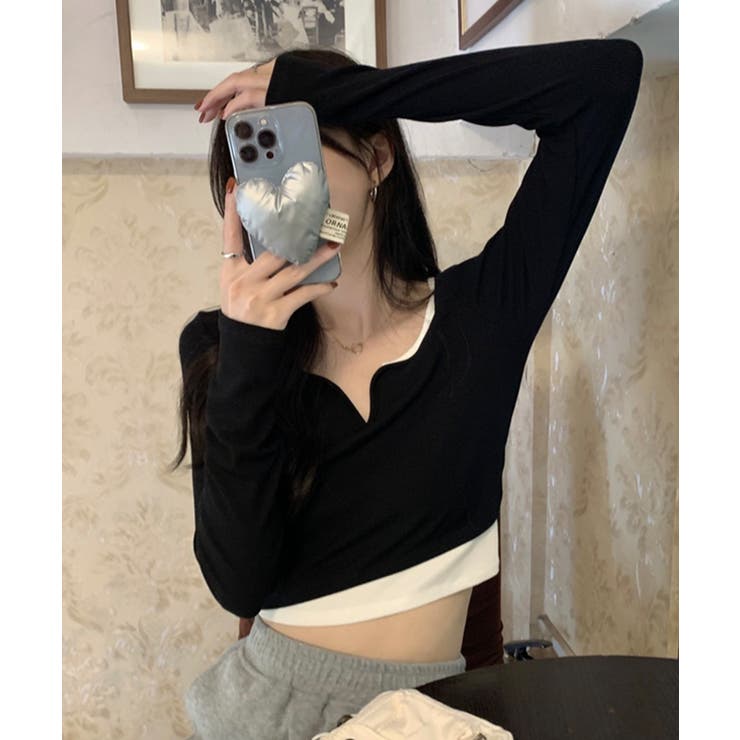 冬新作 ショート丈 レイヤード風 | LOVERS | 詳細画像6 