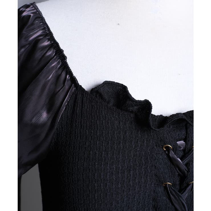 冬新作 シースルーパフスリーブ 長袖ワンピース水着 | LOVERS | 詳細画像12 