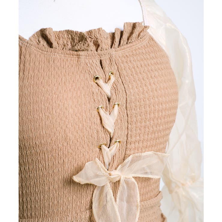 冬新作 シースルーパフスリーブ 長袖ワンピース水着 | LOVERS | 詳細画像14 