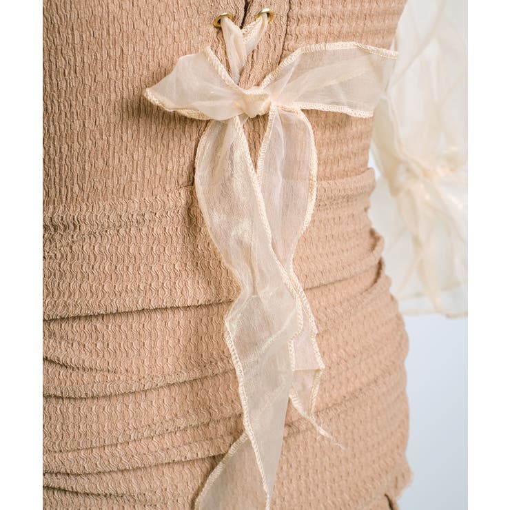 冬新作 シースルーパフスリーブ 長袖ワンピース水着 | LOVERS | 詳細画像15 