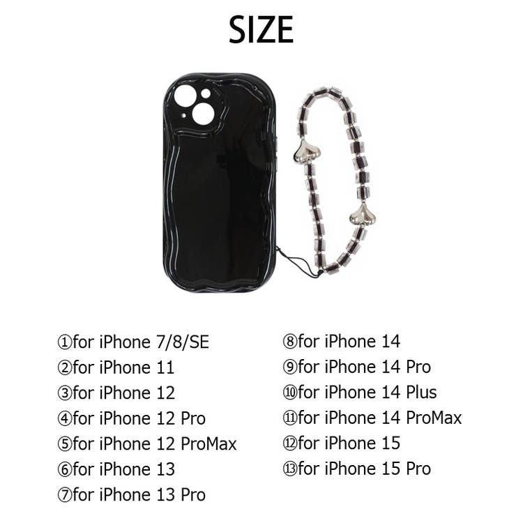 冬新作 ハートビーズストラップ付 ウェーブ | LOVERS | 詳細画像18 