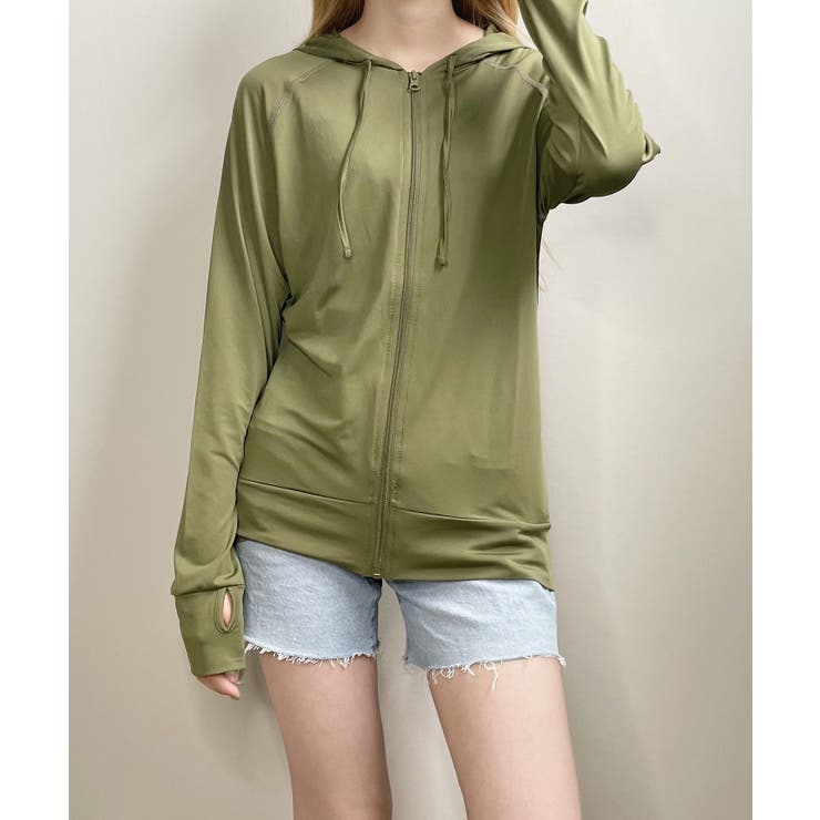 カーキ | 冬新作 サムホール付き ラッシュガード | LOVERS