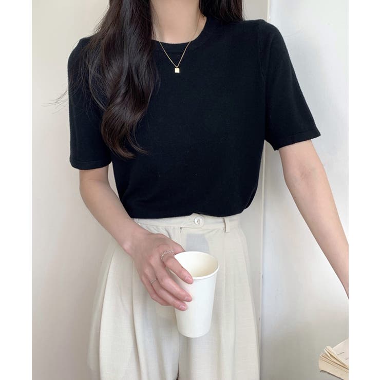 ブラック | 冬新作 ベーシック 半袖 | LOVERS