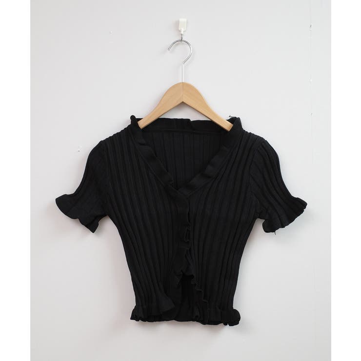 冬新作 フリルリブニット クロップド丈 | LOVERS | 詳細画像14 