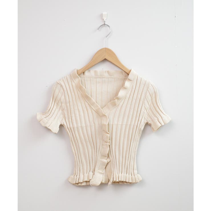 冬新作 フリルリブニット クロップド丈 | LOVERS | 詳細画像17 