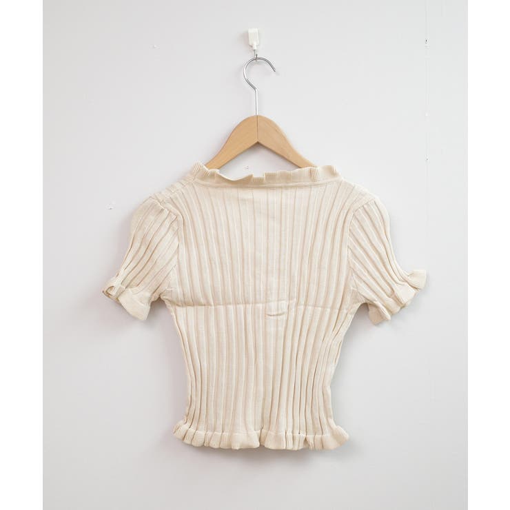 冬新作 フリルリブニット クロップド丈 | LOVERS | 詳細画像18 