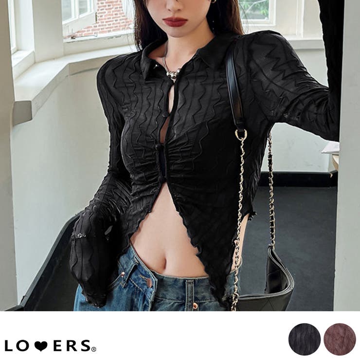 冬新作 ウェーブ シアーシースルー | LOVERS | 詳細画像1 