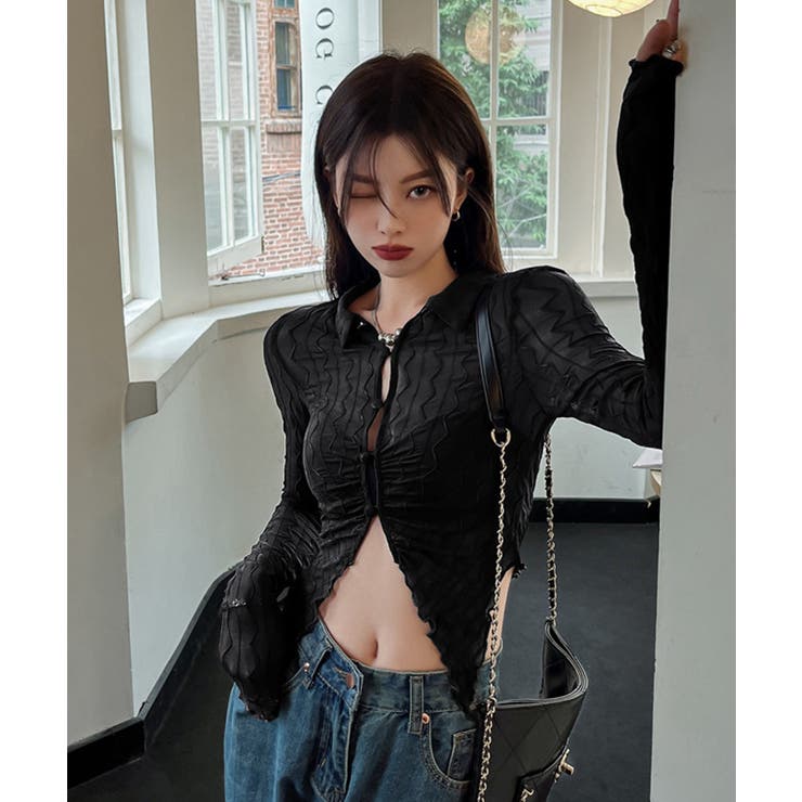 冬新作 ウェーブ シアーシースルー | LOVERS | 詳細画像3 