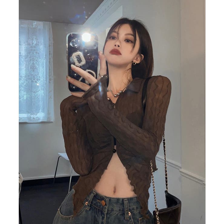 冬新作 ウェーブ シアーシースルー | LOVERS | 詳細画像7 