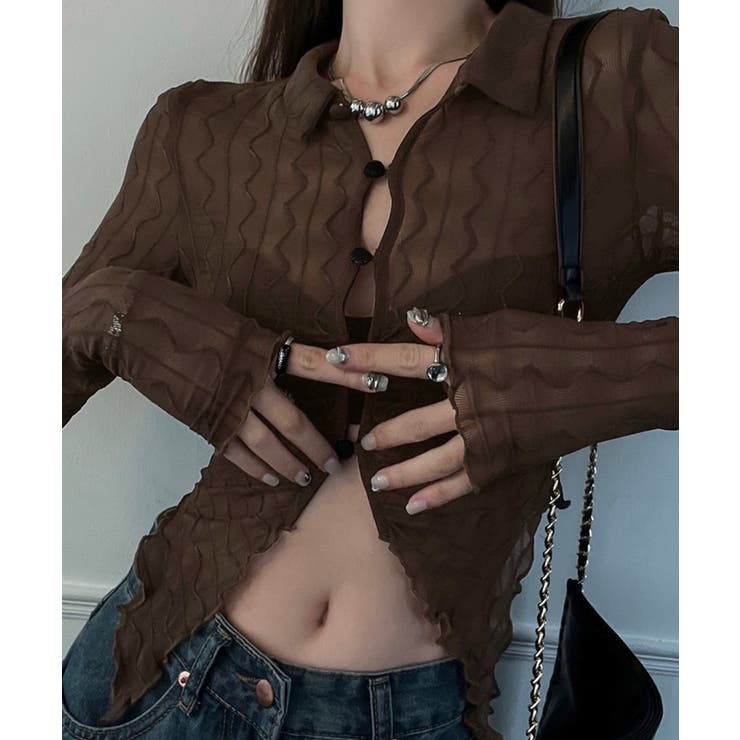 冬新作 ウェーブ シアーシースルー | LOVERS | 詳細画像8 