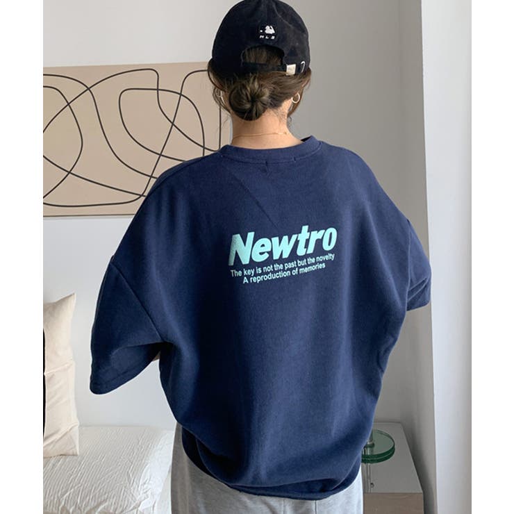 ブルー | 冬新作 Newtro バックプリント | LOVERS