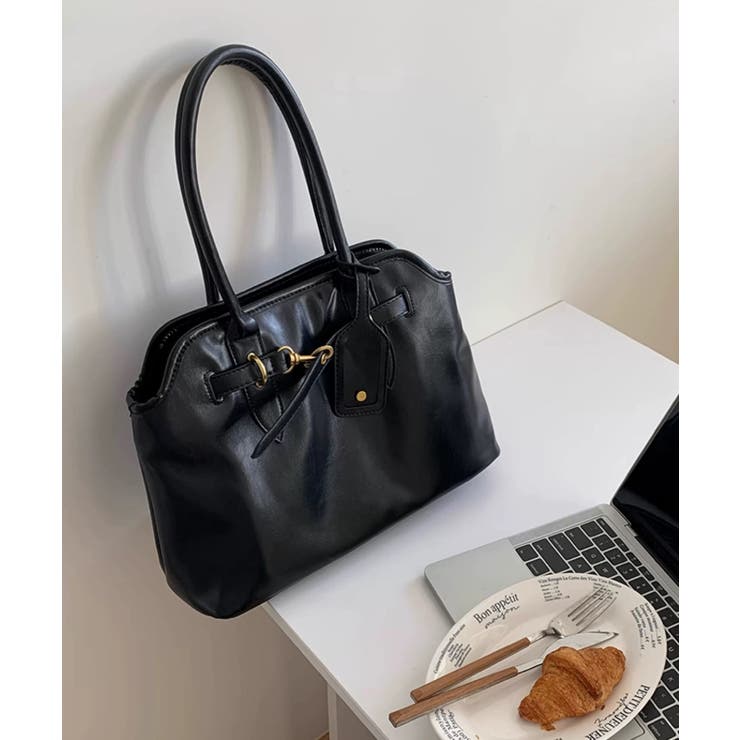 冬新作 ベルトデザイン PUレザートートバッグ | LOVERS | 詳細画像5 