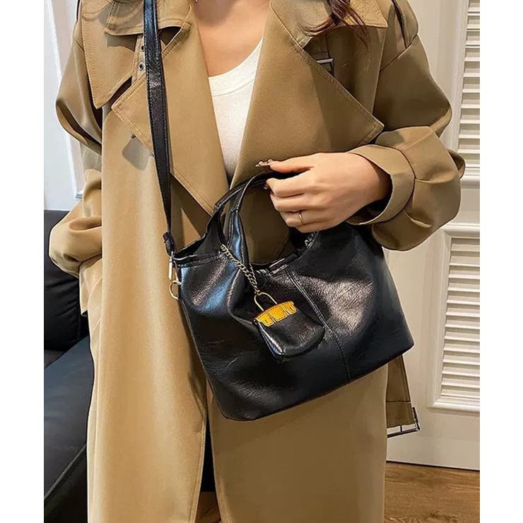 冬新作 ミニバッグチャーム付き PUレザー | LOVERS | 詳細画像6 