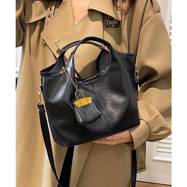 冬新作 ミニバッグチャーム付き PUレザー | LOVERS | 詳細画像7 