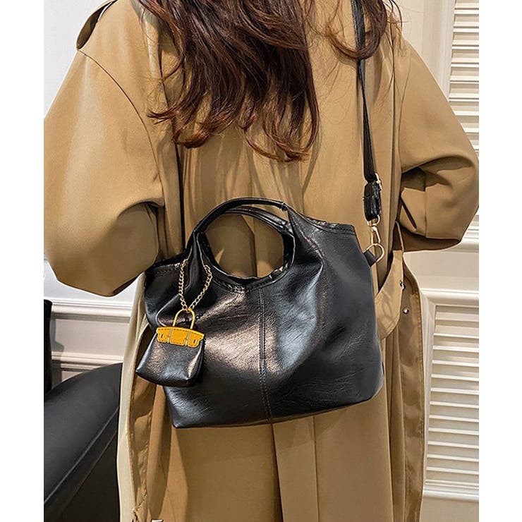 冬新作 ミニバッグチャーム付き PUレザー | LOVERS | 詳細画像8 