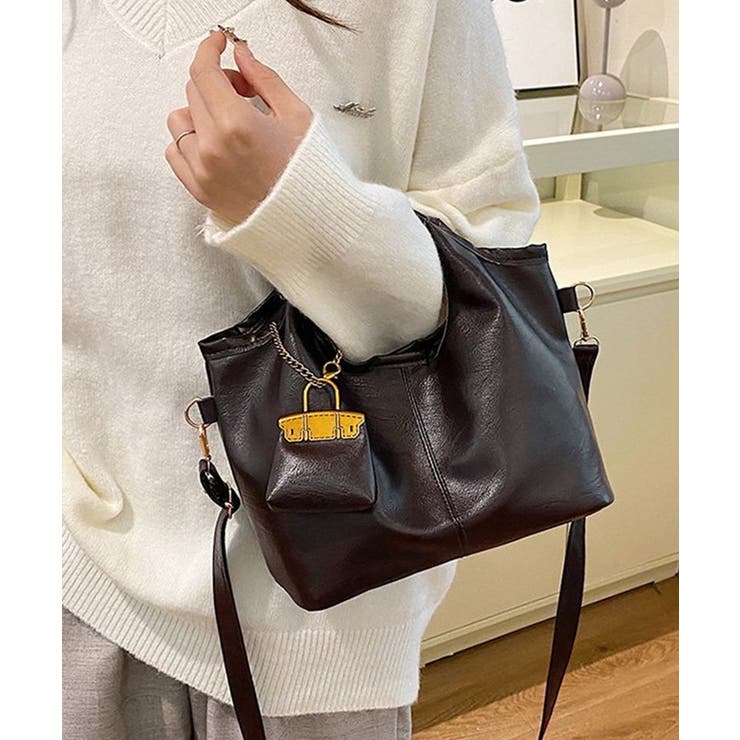 冬新作 ミニバッグチャーム付き PUレザー | LOVERS | 詳細画像10 