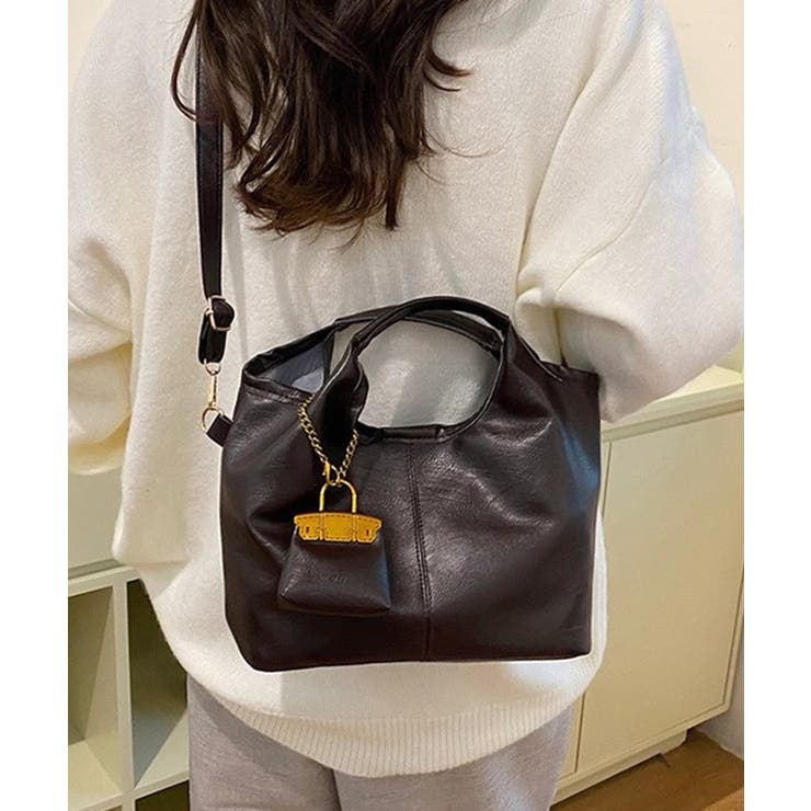 冬新作 ミニバッグチャーム付き PUレザー | LOVERS | 詳細画像12 