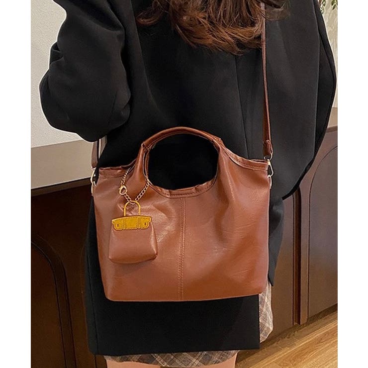 冬新作 ミニバッグチャーム付き PUレザー | LOVERS | 詳細画像13 