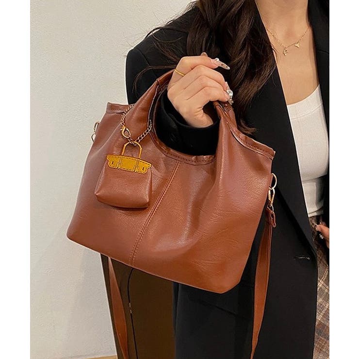 冬新作 ミニバッグチャーム付き PUレザー | LOVERS | 詳細画像14 