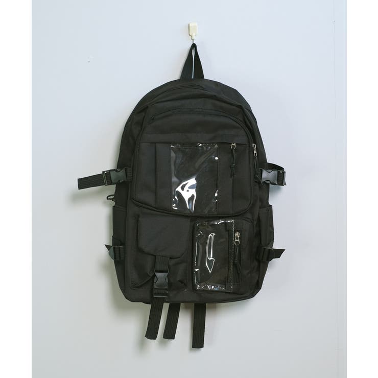 ハートポーチ付きリュック 22L 新品・未使用　ブラック 即発】SEEBYCHLOE レディースリュックサック【国内発】 (See by