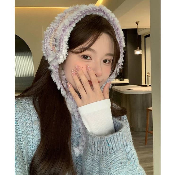 冬新作 フェイクファー カラフルニット編み | LOVERS | 詳細画像9 