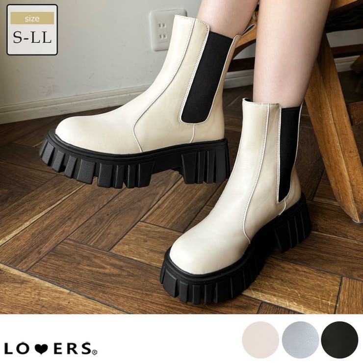 冬新作 ボリュームソール 厚底サイドゴア | LOVERS | 詳細画像1 