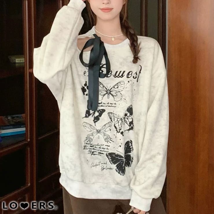 冬新作 バタフライ カットアウトリボン | LOVERS | 詳細画像1 