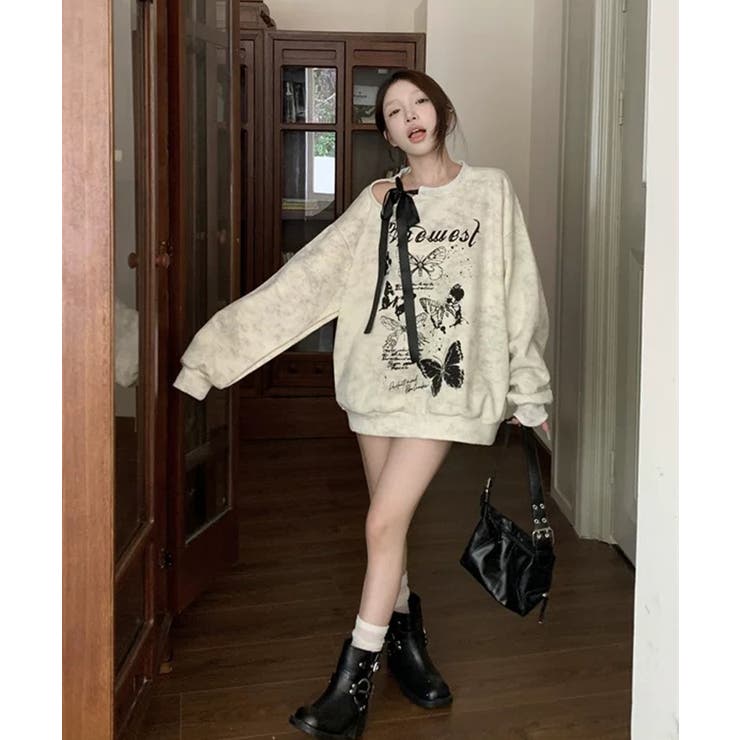 冬新作 バタフライ カットアウトリボン[品番：JP000006883]｜LOVERS