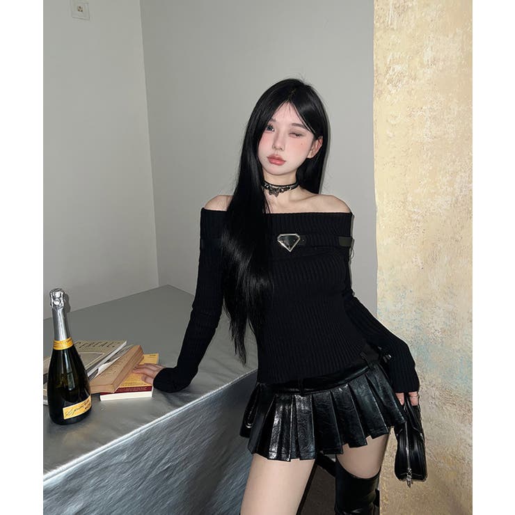 冬新作 ベルト付き オフショルダー | LOVERS | 詳細画像7 