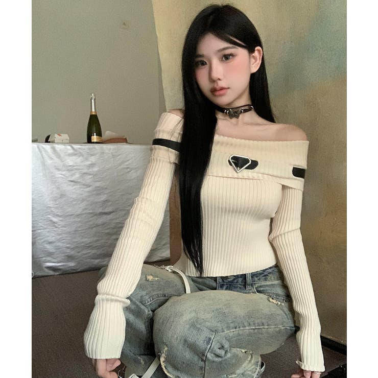 冬新作 ベルト付き オフショルダー | LOVERS | 詳細画像9 