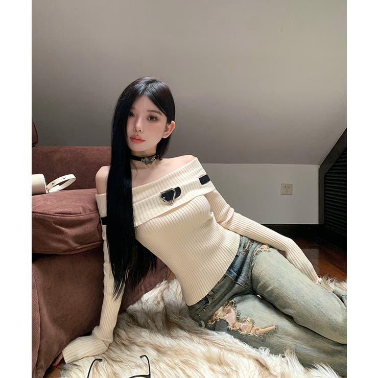 冬新作 ベルト付き オフショルダー | LOVERS | 詳細画像12 