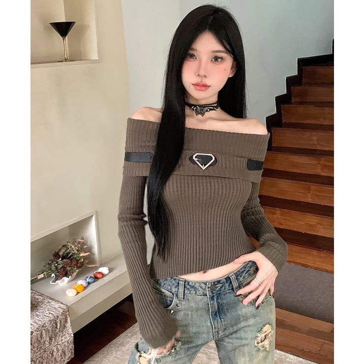 冬新作 ベルト付き オフショルダー | LOVERS | 詳細画像16 