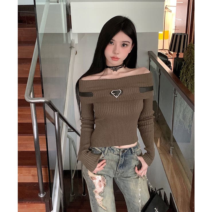 冬新作 ベルト付き オフショルダー | LOVERS | 詳細画像18 