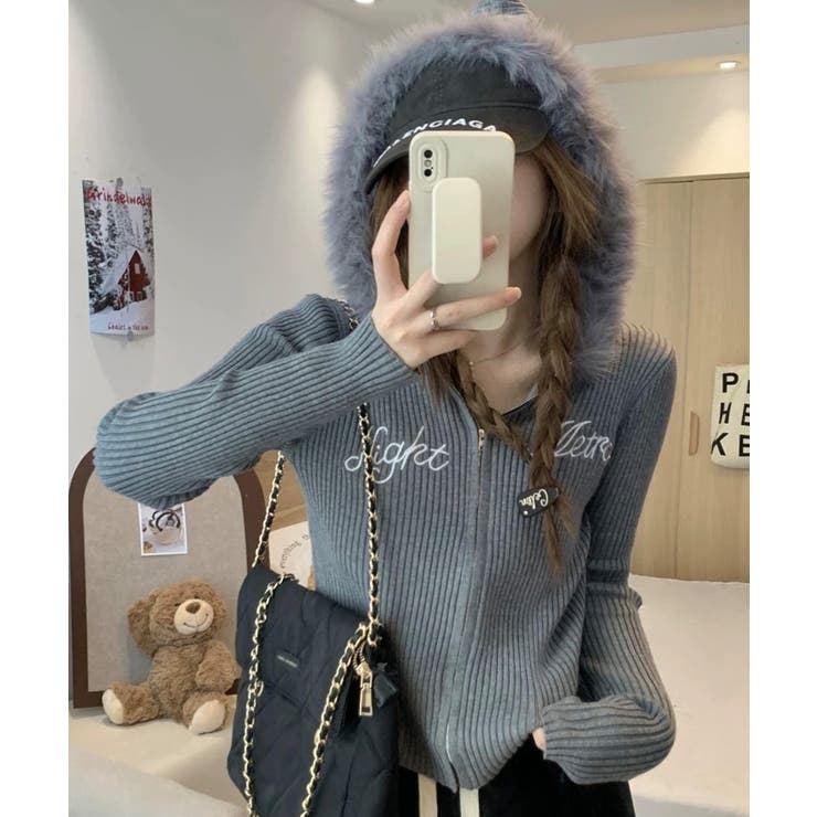 冬新作 ファーフード ショート丈 | LOVERS | 詳細画像8 