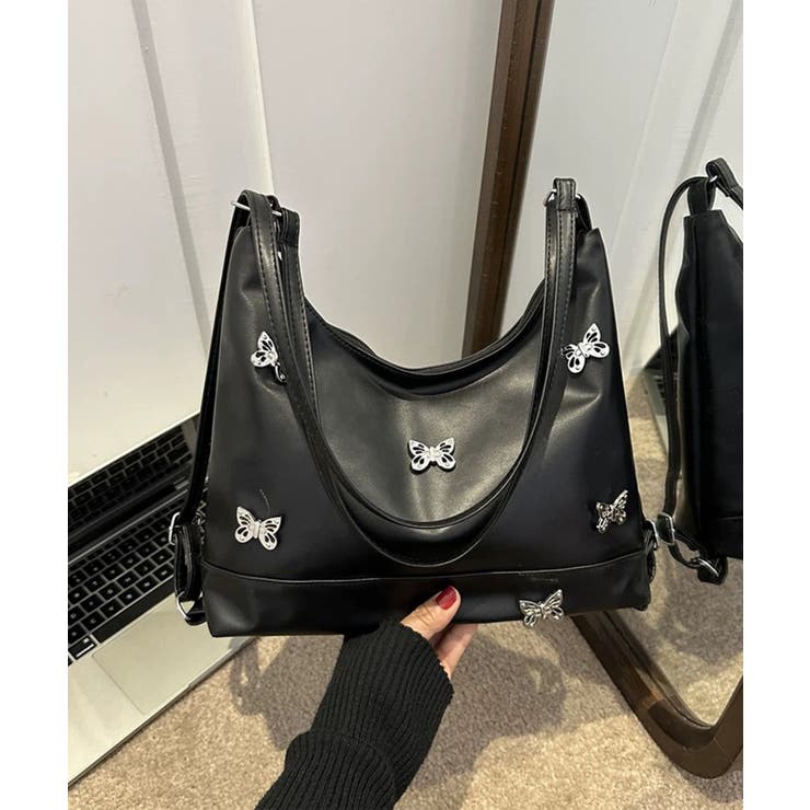 ブラック | 冬新作 2way バタフライロゴ | LOVERS