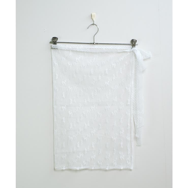 冬新作 リボン柄レース レイヤードラップスカート | LOVERS | 詳細画像14 