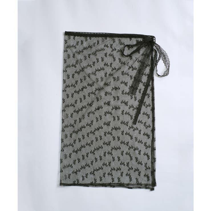 冬新作 リボン柄レース レイヤードラップスカート | LOVERS | 詳細画像16 