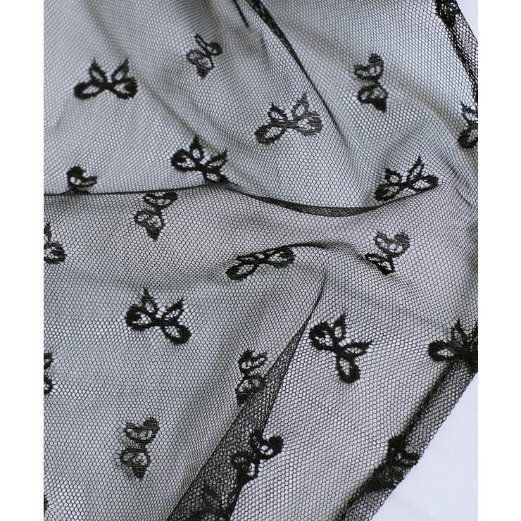 冬新作 リボン柄レース レイヤードラップスカート | LOVERS | 詳細画像17 