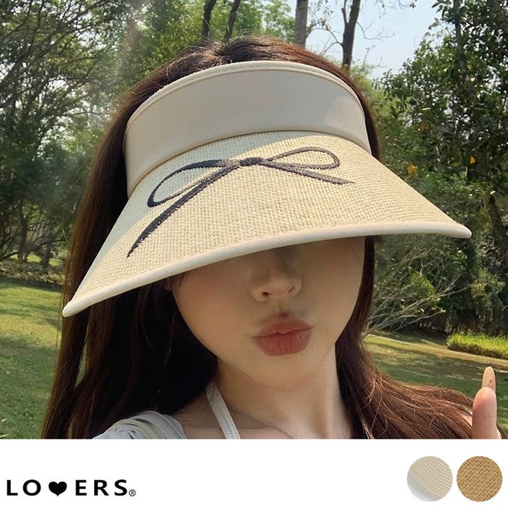 冬新作 リボン刺繍 ストローハット | LOVERS | 詳細画像1 