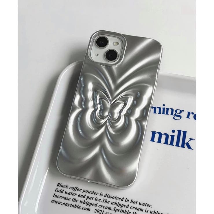 冬新作 バタフライデザイン メタリックシルバー | LOVERS | 詳細画像5 