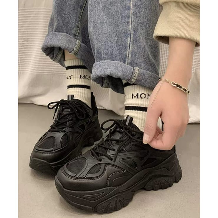 冬新作 ボリュームソール ダッドスニーカー | LOVERS | 詳細画像12 