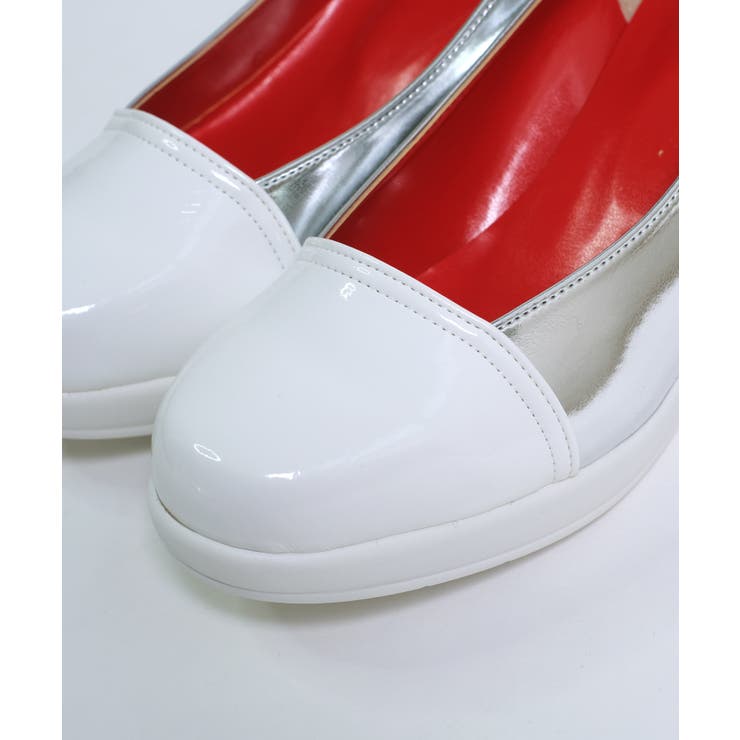 冬新作 日本製ウェッジソールバイカラーパンプス日本製 厚底 | LOVERS | 詳細画像19 