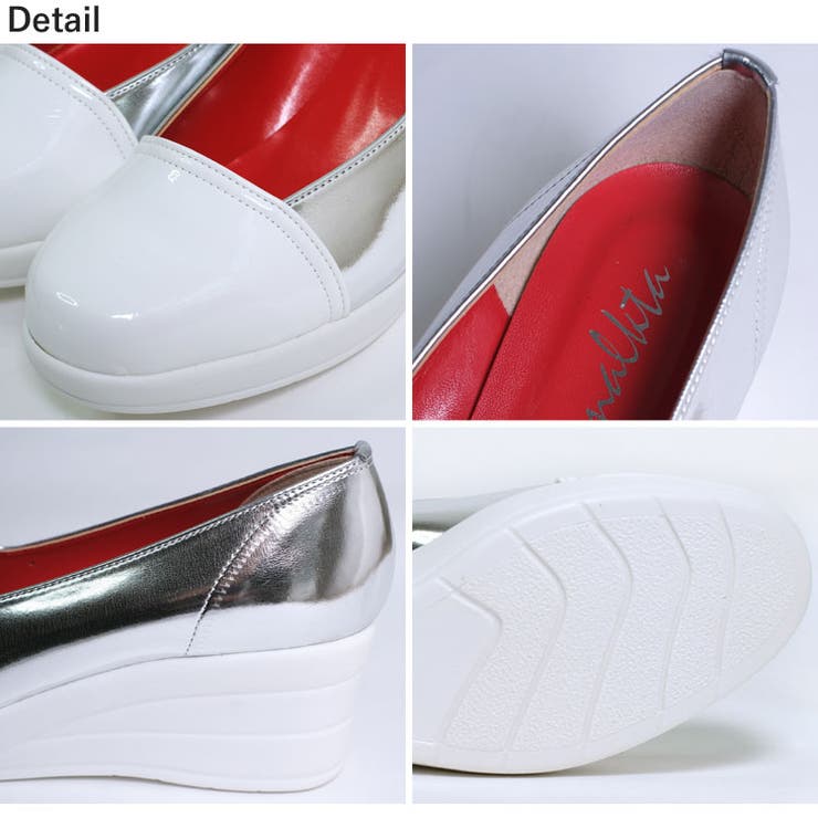 冬新作 日本製ウェッジソールバイカラーパンプス日本製 厚底 | LOVERS | 詳細画像22 