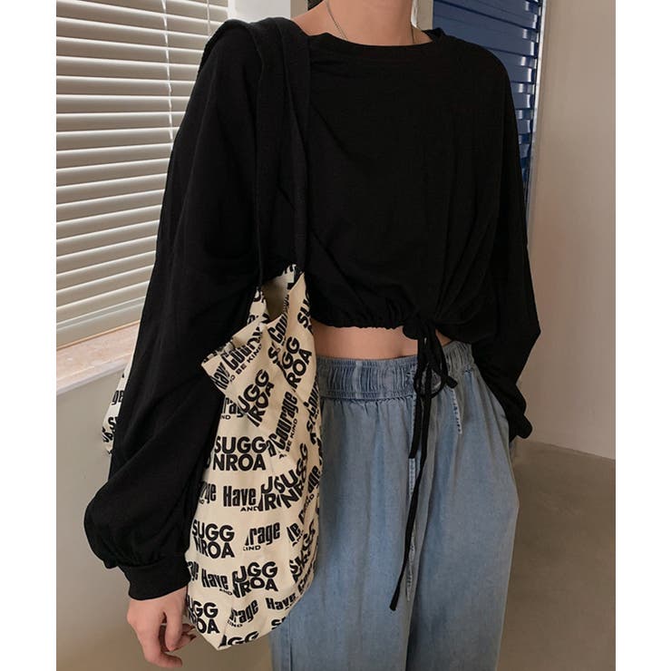 ブラック | 冬新作 クロップド丈 裾絞りスウェットma | LOVERS