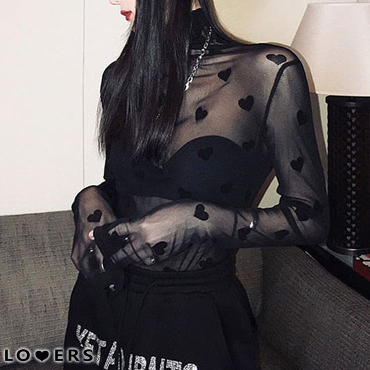 冬新作 ハート柄 タートルネック | LOVERS | 詳細画像1 