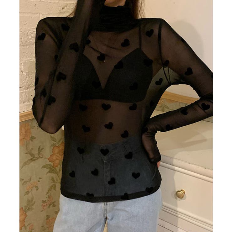 冬新作 ハート柄 タートルネック | LOVERS | 詳細画像9 