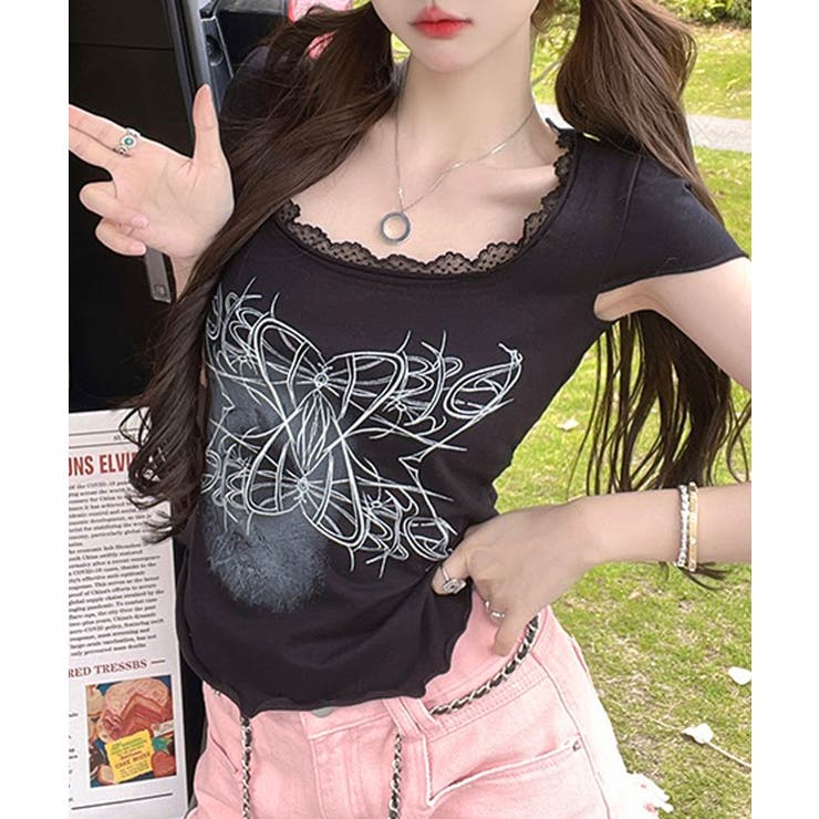 冬新作 ネックレース バタフライプリント | LOVERS | 詳細画像6 