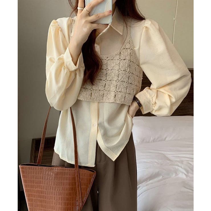 冬新作 クロシェ編み キャミソール | LOVERS | 詳細画像2 