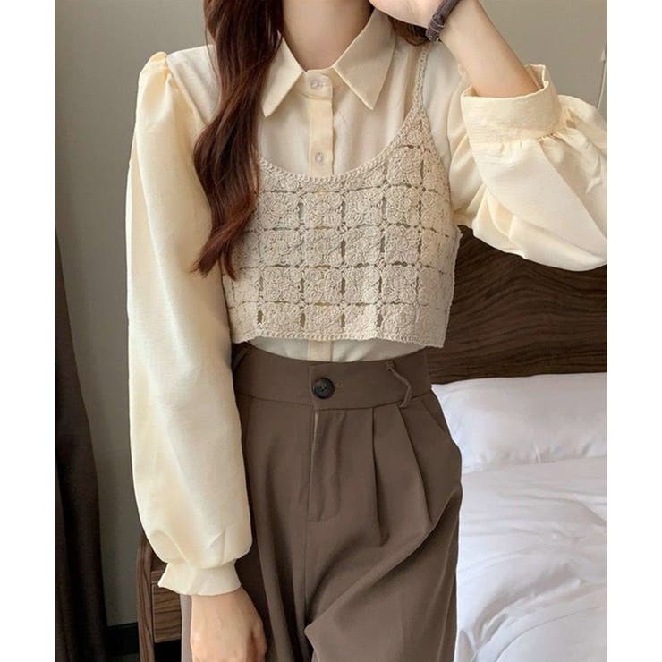 冬新作 クロシェ編み キャミソール | LOVERS | 詳細画像5 